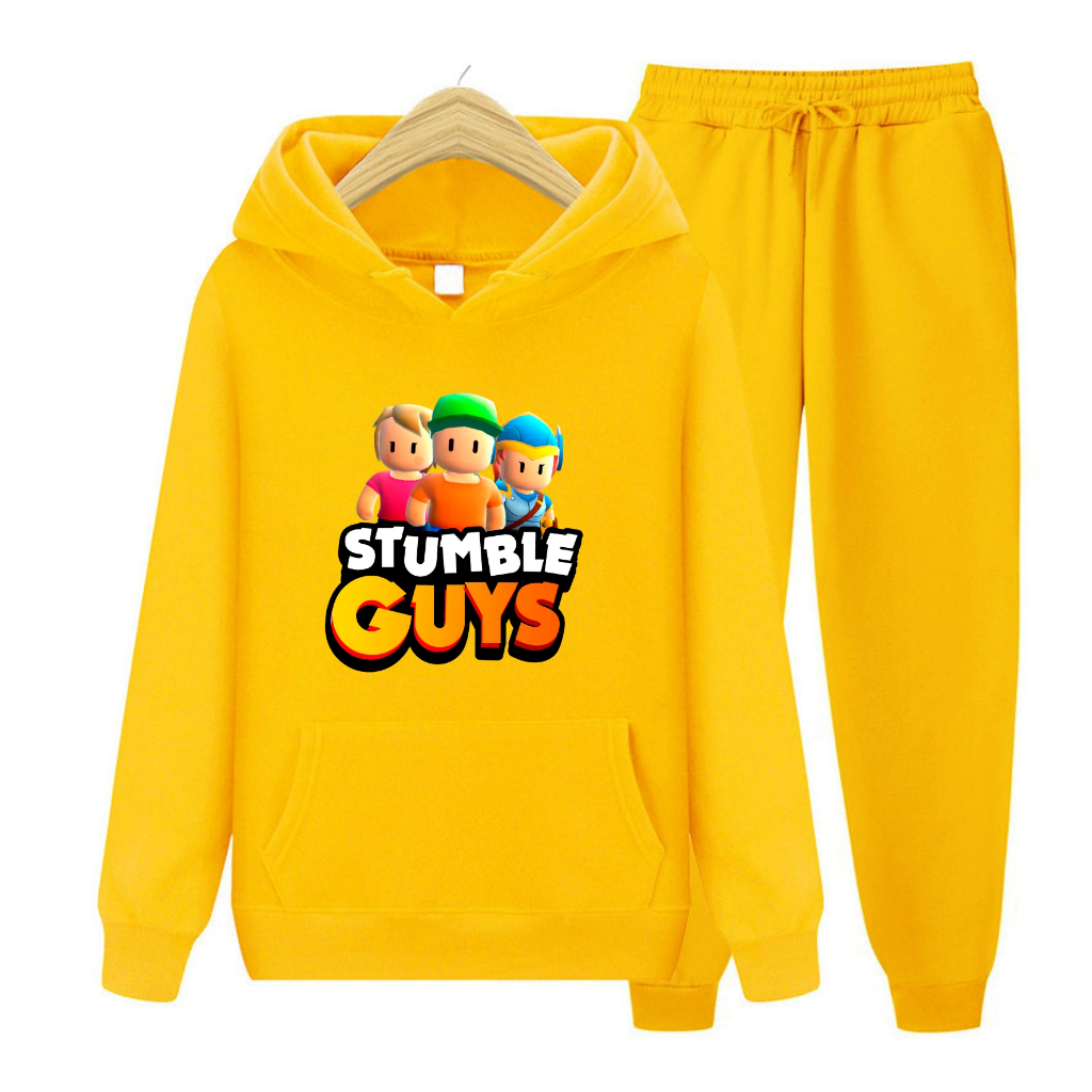 FenishaStore Stumble Guys Sweater Hoodie Anak Usia 4-13 Tahun ( Atasan &amp; SET Hoodie ) Bisa Bayar Ditempat COD