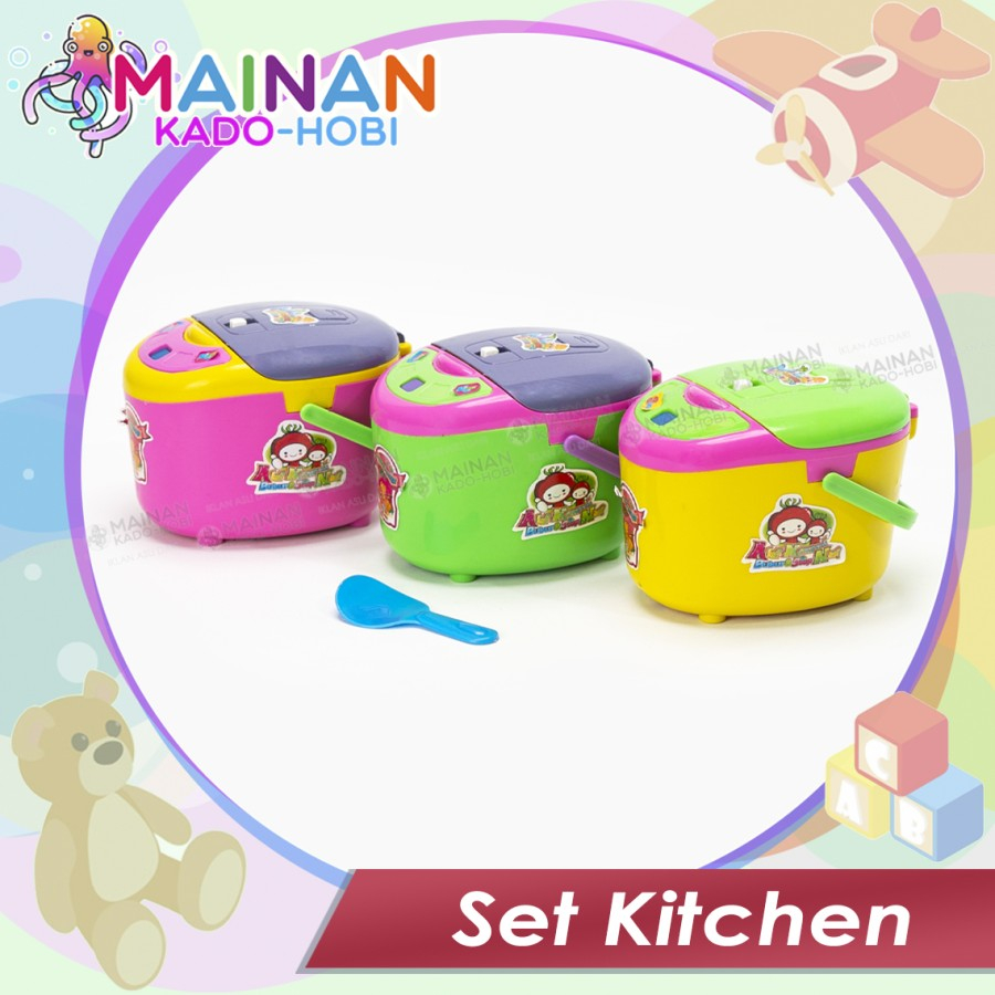 KADO MAINAN ANAK PEREMPUAN SET KITCHEN ALAT MASAKAN RICE COOKER