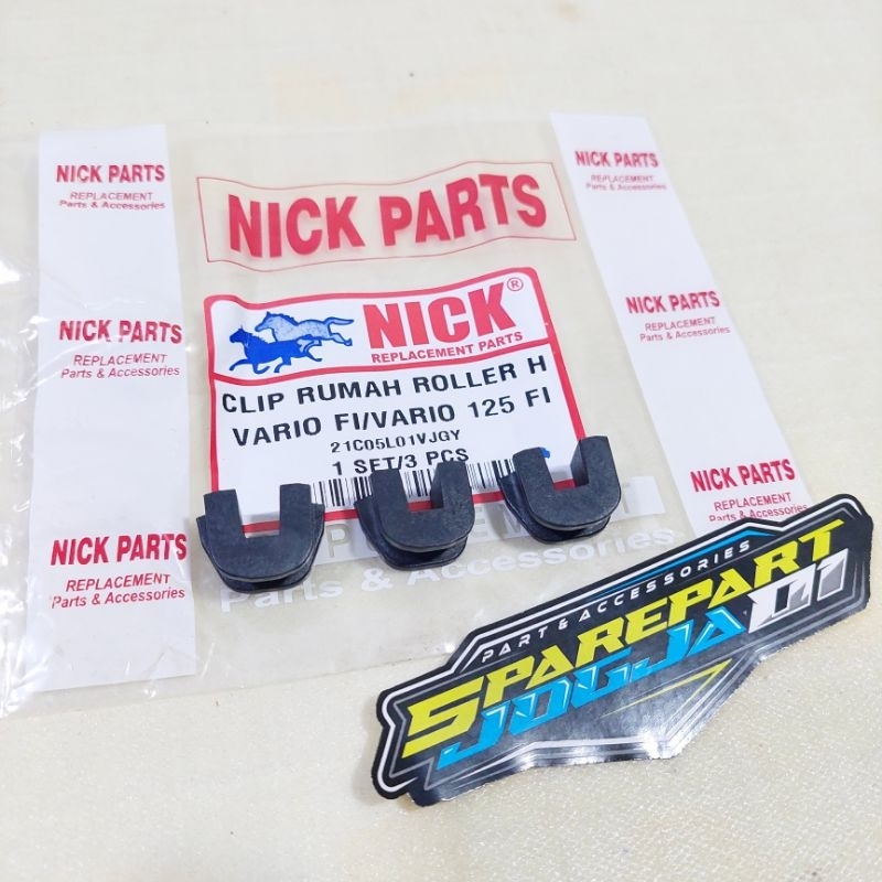 Slider Klip Jepitan Roller Piece Slide VARIO 125 /150 PCX 150 ADV 1 Set 3 Pcs NICK