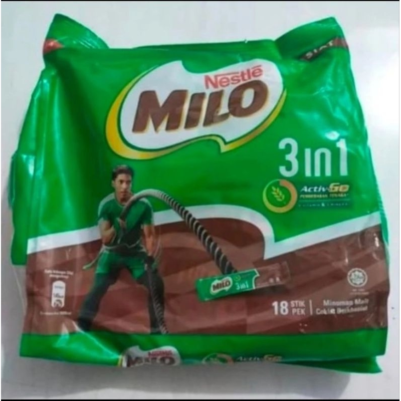 

Milo Malaysia 3 in 1 original 18 stik