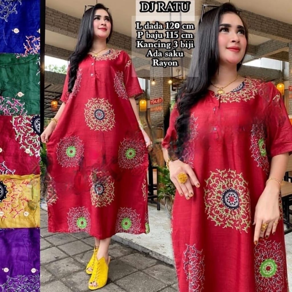 DASTER JUMBO BUSUI  DJ PETUNIA LD 120 RAYON KANCING DEPAN 3, BAJU TIDUR  WANITA BUSUI BUMIL KEKINIAN SAKU SAMPING PEKALONGAN XL XXL DUA MEKAR HOME DRESS DREES DRES DASTER FULAIZAH Official Shop BATIK FA Grosiran_dastersolo GROSIR BATIK SATRIAA KATIA