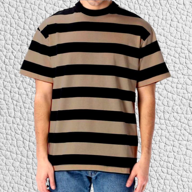 Kaos Stripe Garis Garis Salur Baju Kaos Salur pria kaos terbaru kaos salur kaos garis kaos distro atasan pria