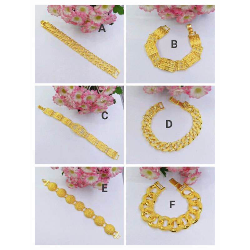 R6S26. Gelang tangan xuping dewasa lapis emas 24k 18cm