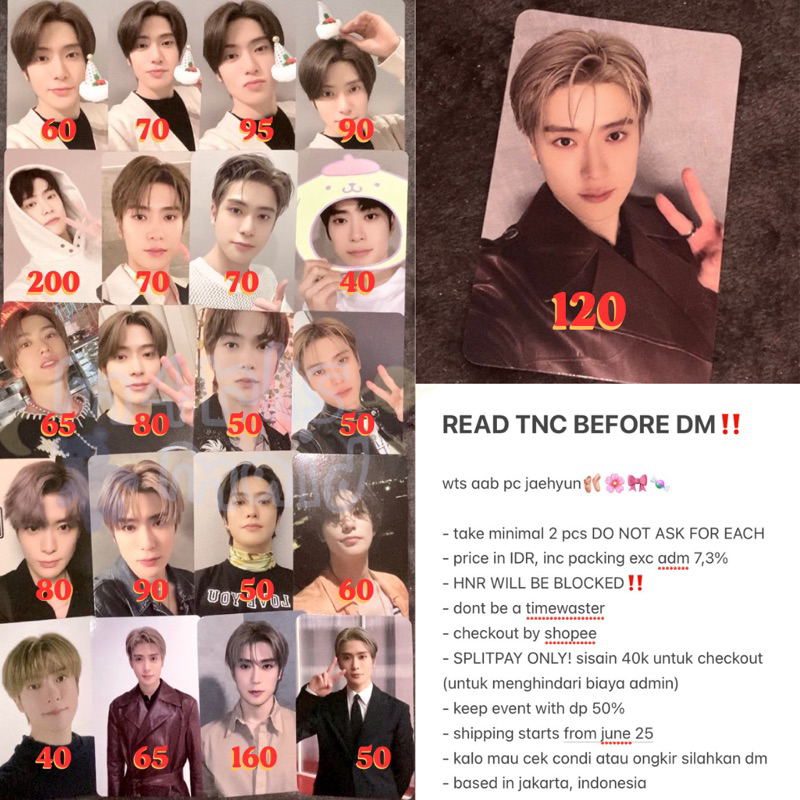 wts aab pc jaehyun nct 127 djj perfume