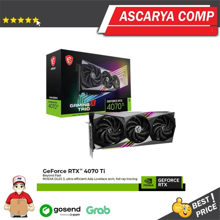 MSI GeForce RTX 4070 Ti 12GB GDDR6X - Gaming X TRIO 12G