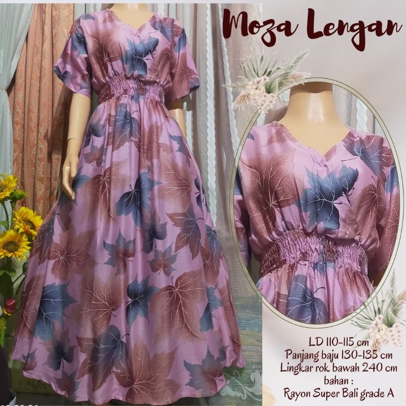 Longdress Moza Lengan // Dress Moza Bali // Moza Bali // Dress Moza