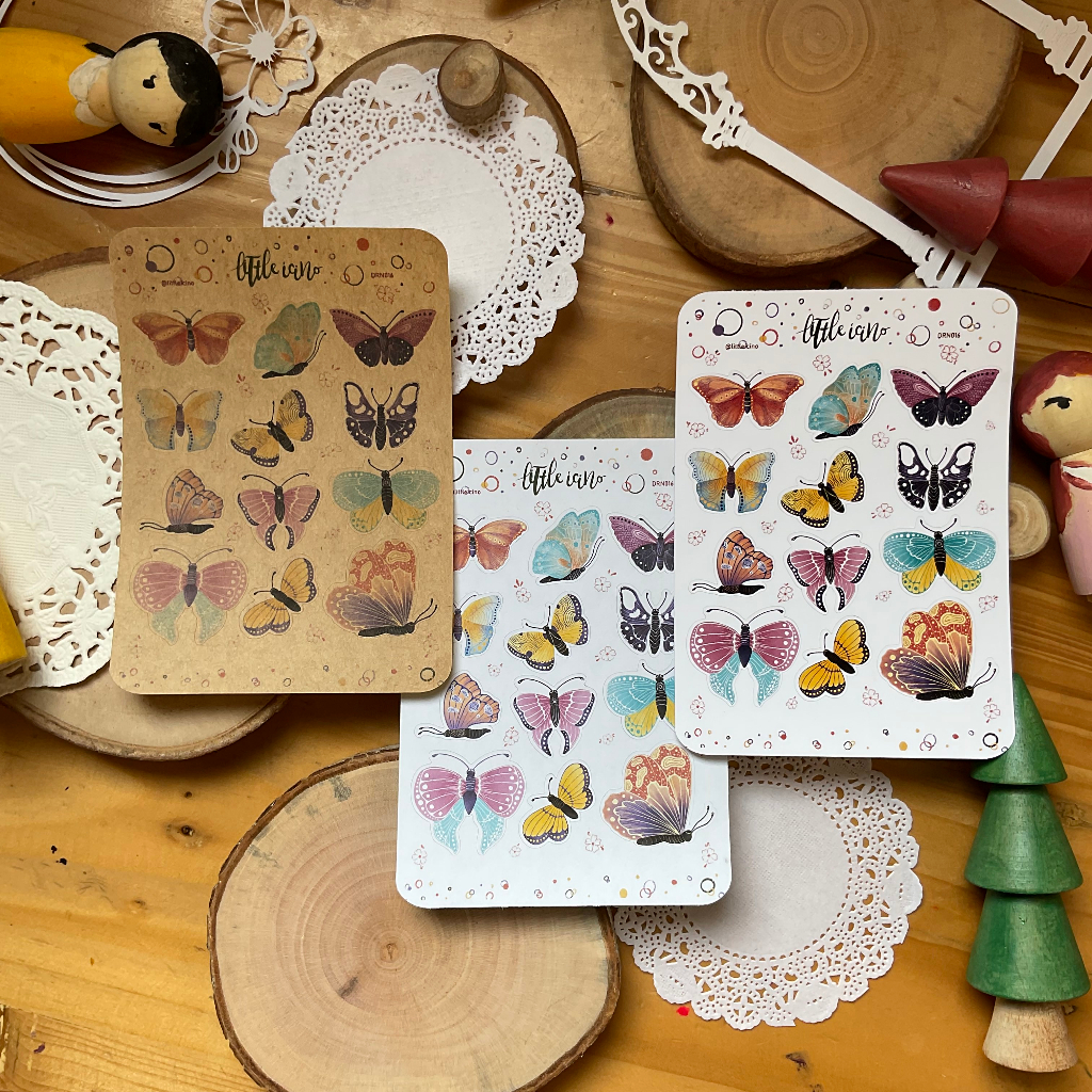 

STICKER JOURNAL AESTHETIC Butterfly untuk planner, bullet journal dan journal | DRN016 | littleicino