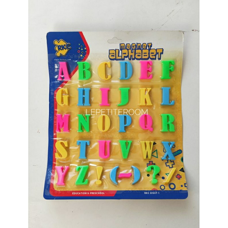 MAINAN EDUKASI HURUF MAGNET / MAGNET ALPHABET  / MAINAN BELAJAR HURUF BESAR  / MAGNET HURUF BESAR AB