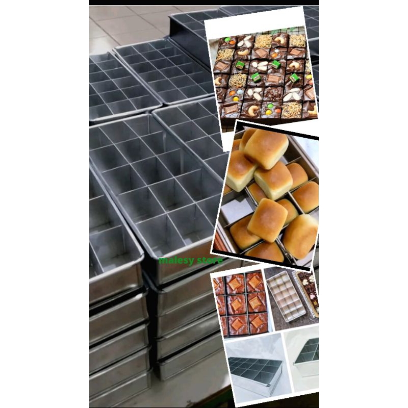 Loyang Brownies Sekat Diameter 28x28x4cm
