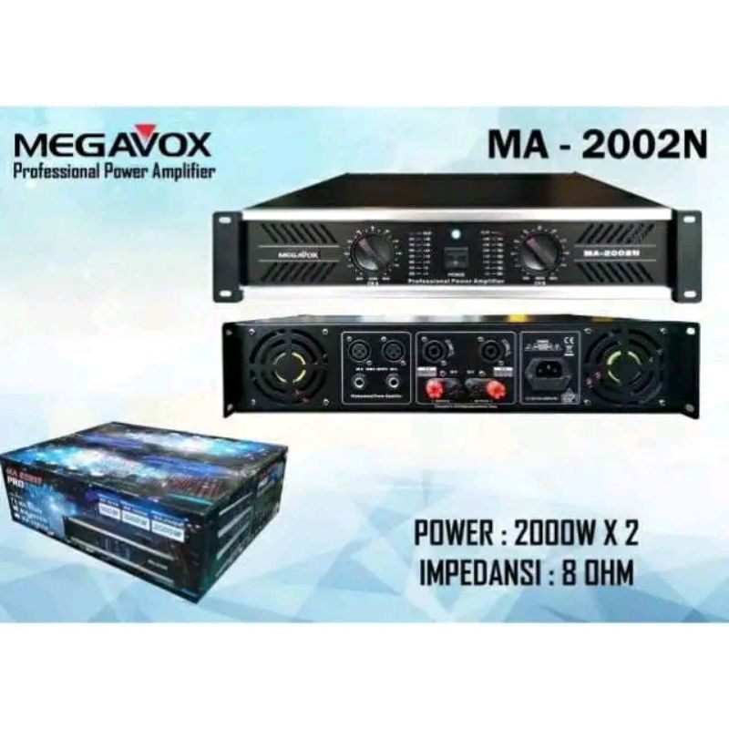 POWER AMPLIFIER MEGAVOX MA- 2002N