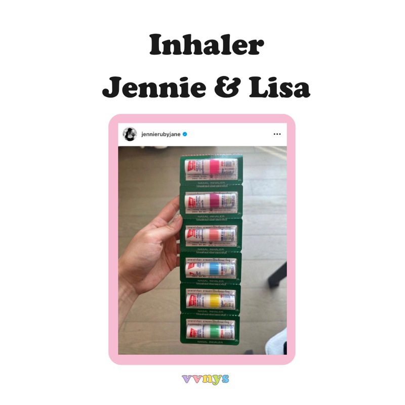 POY SIAN INHALER JENNIE LISA BLACKPINK