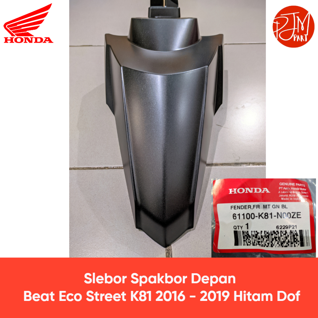61100-K81-N00ZE Slebor Spakbor Depan Beat Eco Street K81 2016 - 2019 Hitam Dof