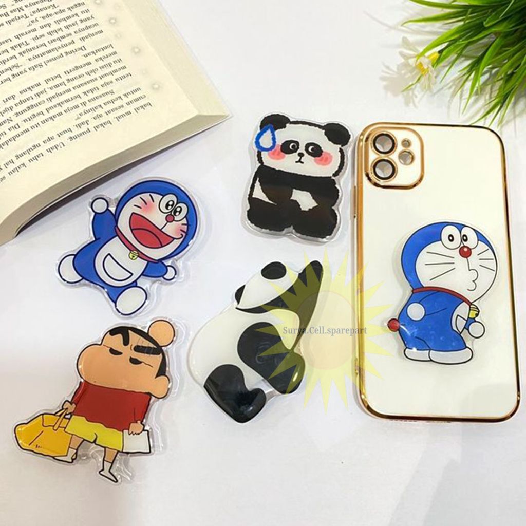 Pop Socket Karakter Lucu - Pop socket Bahan Akrilik