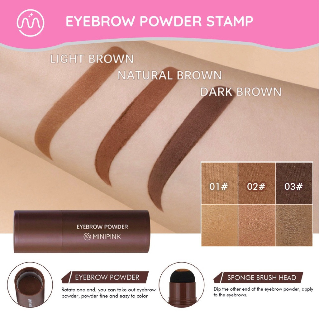 Eyebrow Powder Stamp MINIPINK / Eyebrow Instan Minipink