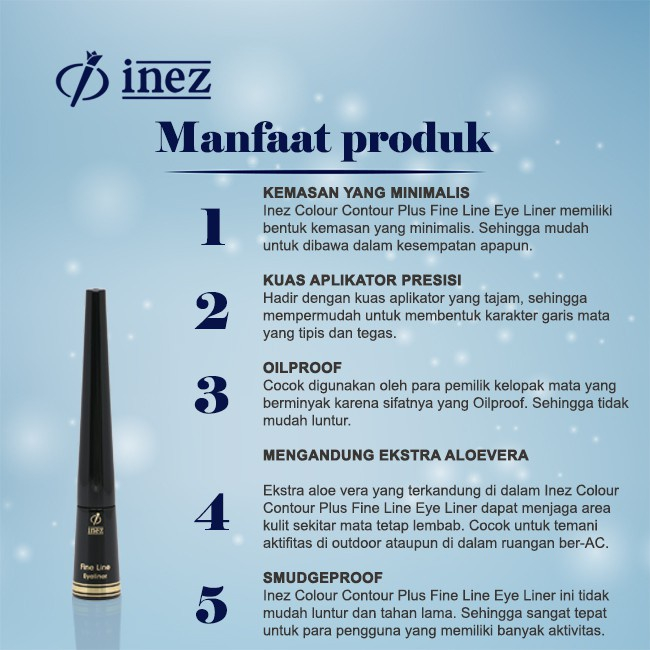 MFI - Inez Cosmetics Fine Line Eyeliner | Netto 2,5ML