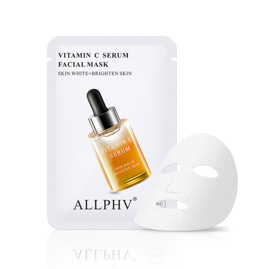 ALLPHV Facial Serum Sheet Mask  /VITAMIN C Pemutih /Pore Treatment /24K Gold Peptide Menghilangkan Kerutan / Hyaluronic Acid Pelembab 1pcs