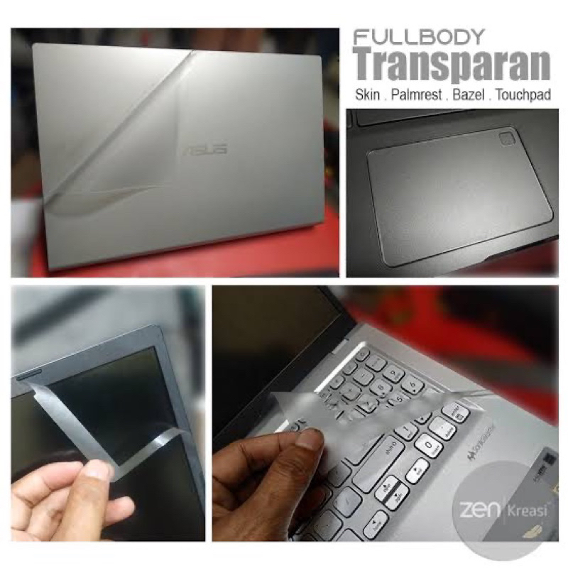 GARSKIN LAPTOP TRANSPARAN/BENING