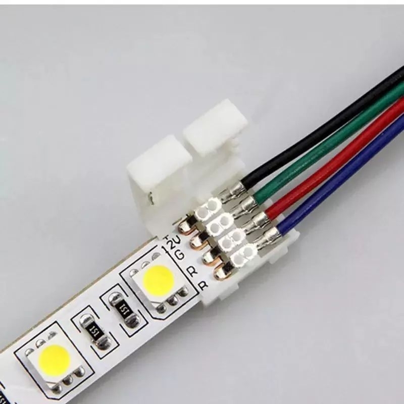 Kabel Jepit RGB 2 sisi 4 pin 2835/5050