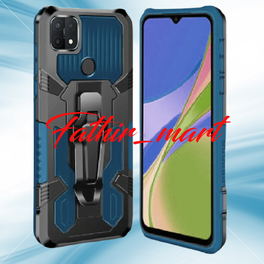 CASE OPPO A15 OPPO A15S CASING STANDING BACK KLIP HARD CASE ROBOT NEW COVER