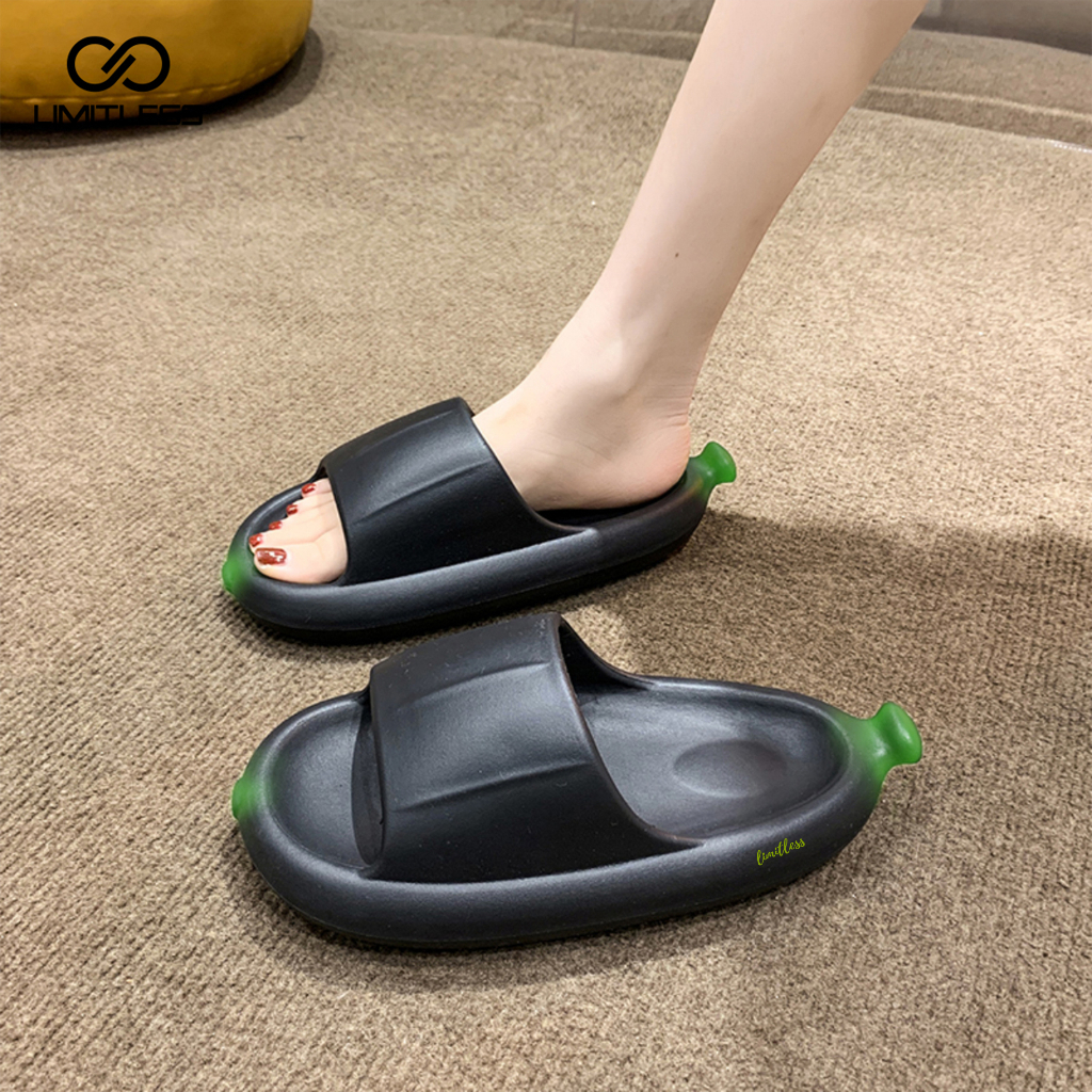 Sendal Pisang Slop Dewasa Rumah Slip On Sendal Slop Banana Wanita Fashionable Terbaru 2023 Sandal Wanita Santai Empuk