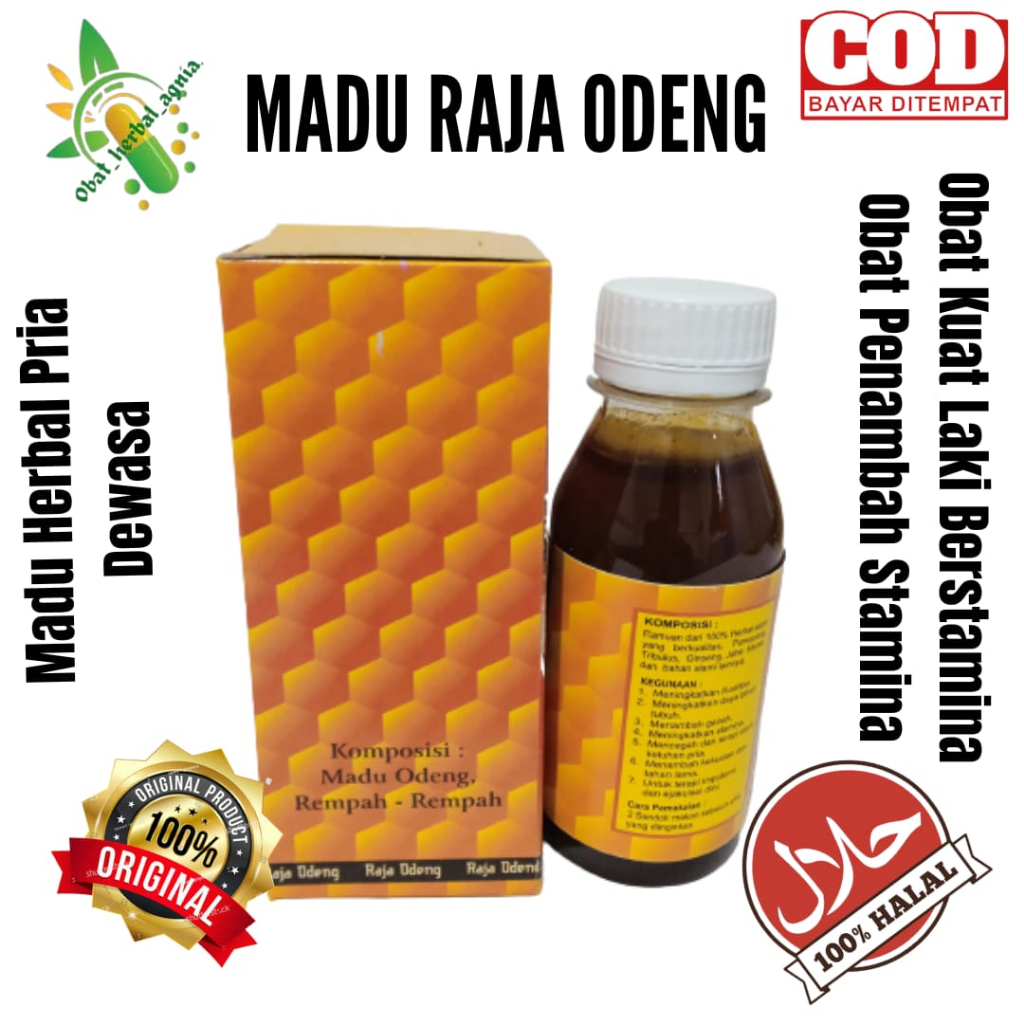 Madu Alami Plus Ginseng Plus Perwoceng Madu Laki Madu Raja Odeng Pria Dewasa Berstamina Tinggi Pemua