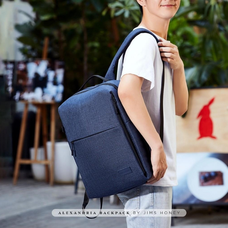 Jims Honey Alexandria Backpack Tas Ransel Bahu Pria Wanita Import JH Berkualitas Murah Fashionable