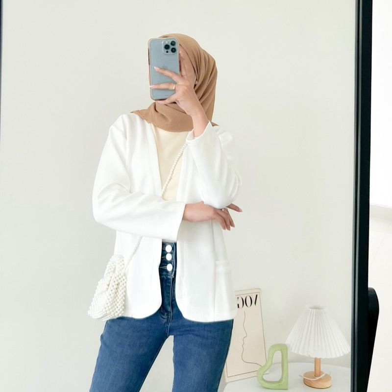 NABILA BLAZER SCUBA POLOS | BLAZER WANITA | OUTER SCUBA