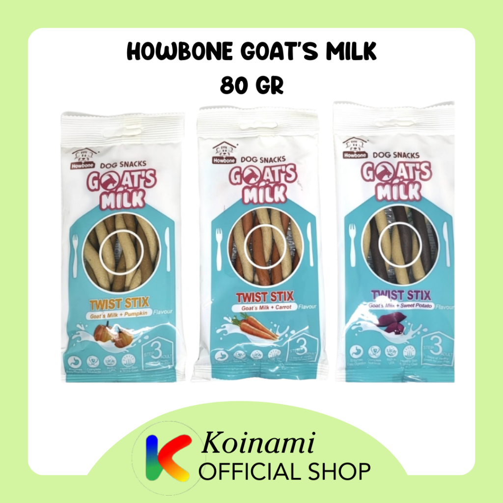 Howbone Goat's Milk 80gr - Dog Treats - Snack Anjing - Makanan Anjing - Cemilan Anjing