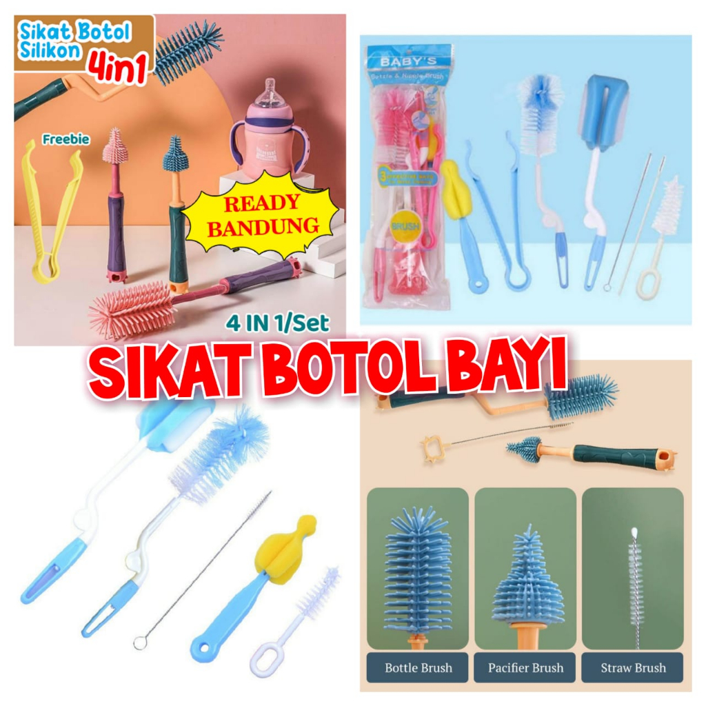 Set isi 7 Sikat botol dot bayi, pencuci botol dot bayi murah SIKAT BOTOL BAYI ISI 7 SIKAT BOTOL DOT ANAK BOTOL MINUM SIKAT SEDOTAN BUSA BOTOL