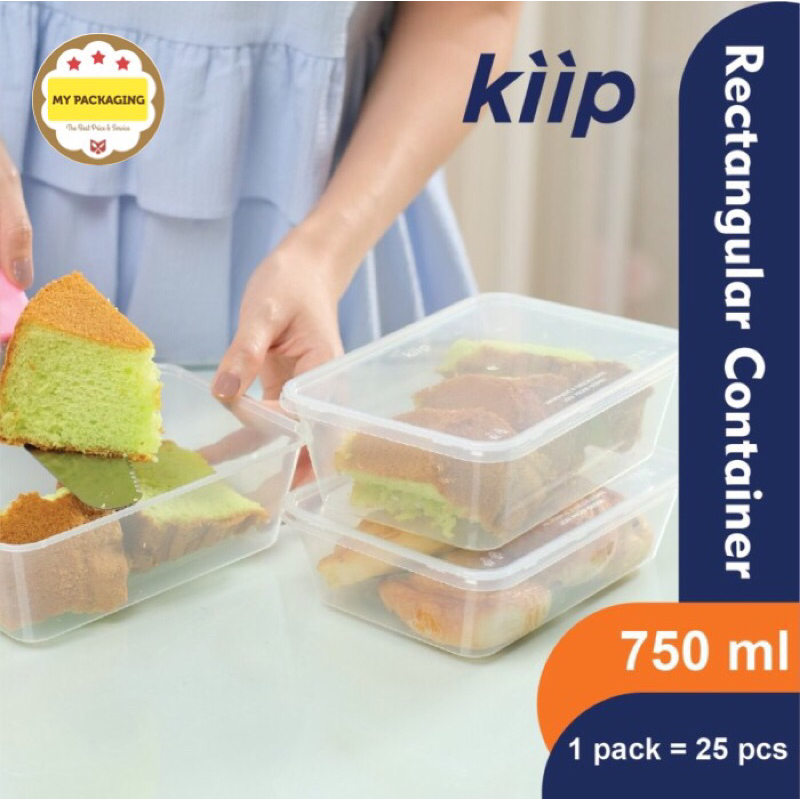 Thinwall 750 ml KAKU - 25buah / Container Microwave / Kotak Makan / wadah plastik / toples 750ml