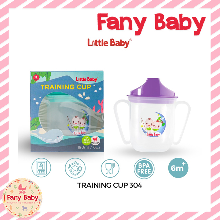 LITTLE BABY TRAINING CUP 180ML [ TIPE 304 ]