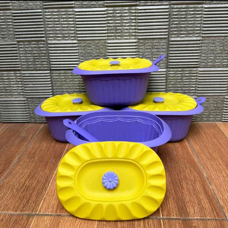 ( keluargastore ) SET BASI 4 PCS PRASMANAN WARNA + 4 PCS IRUS SAYUR BAHAN PLASTIK