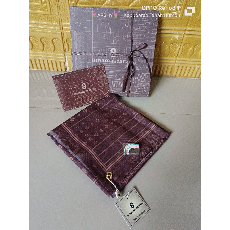 UMAMA SCARVES / UMAMA PREMIUM BOX / jilbab segi empat unama