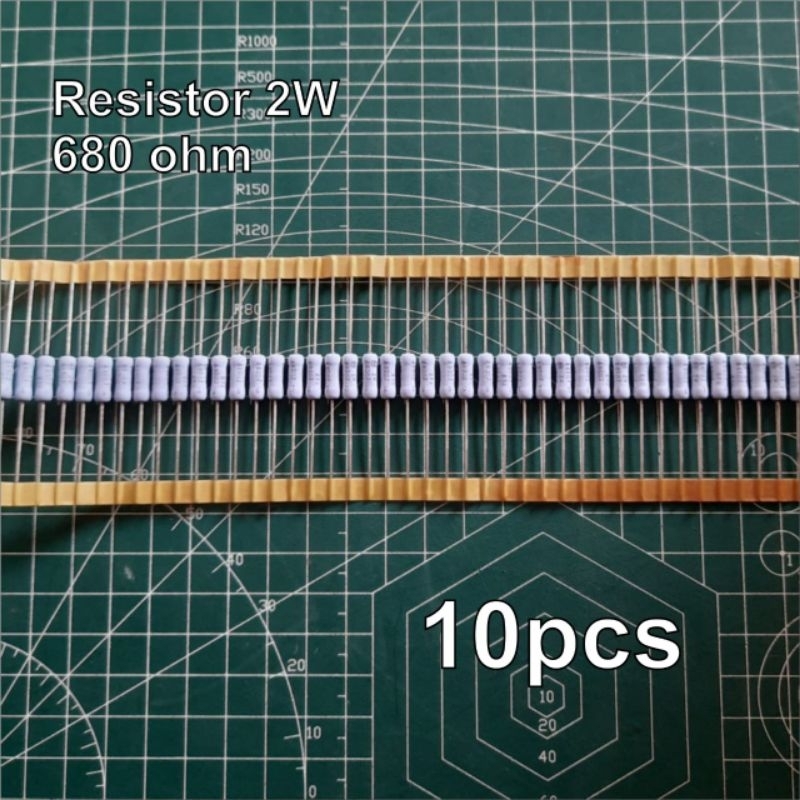 10pcs Resistor 2 Watt 680 ohm Panasonic
