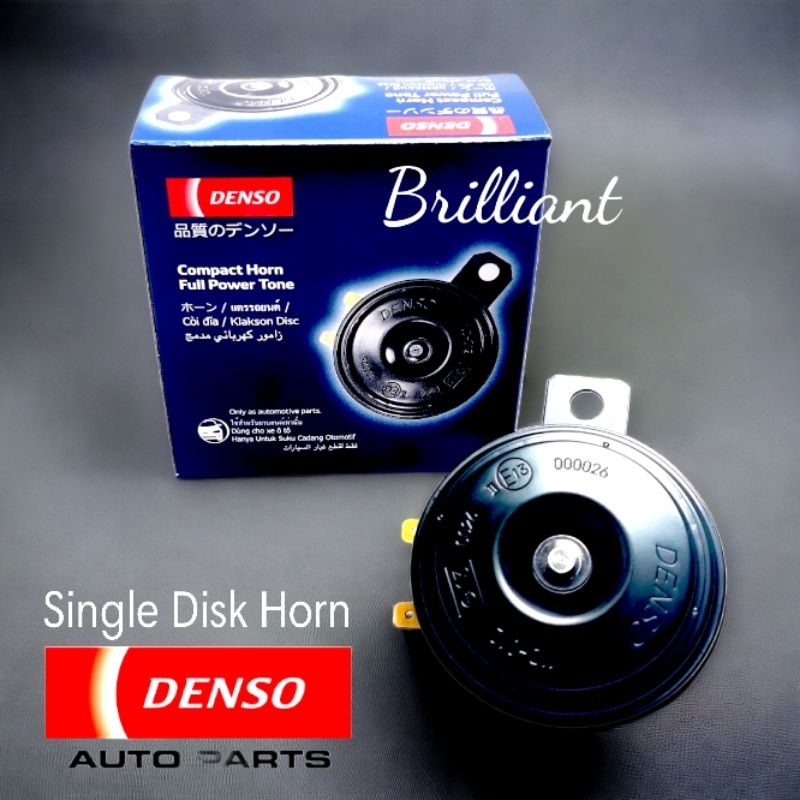 Klakson Single Disk DENSO Original - Universal Motor - 12v