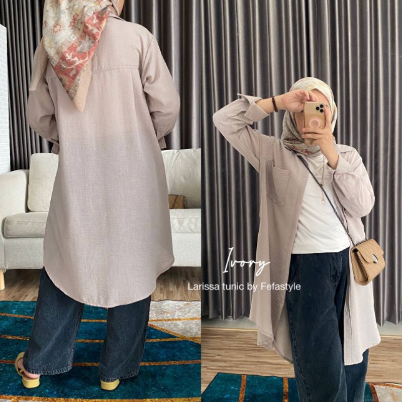 LARISSA KEMEJA TUNIK BY fefastyle