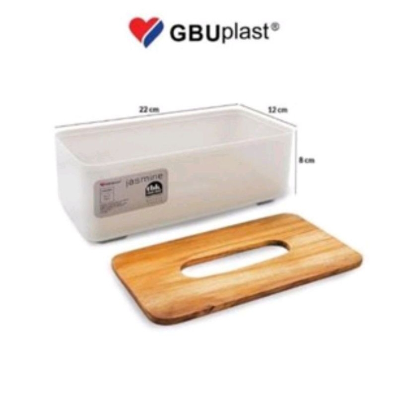 tempat tissue jasmine large besar / tempat tissue astetik model kayu jati /tempat tissue besar bahan kayu jati