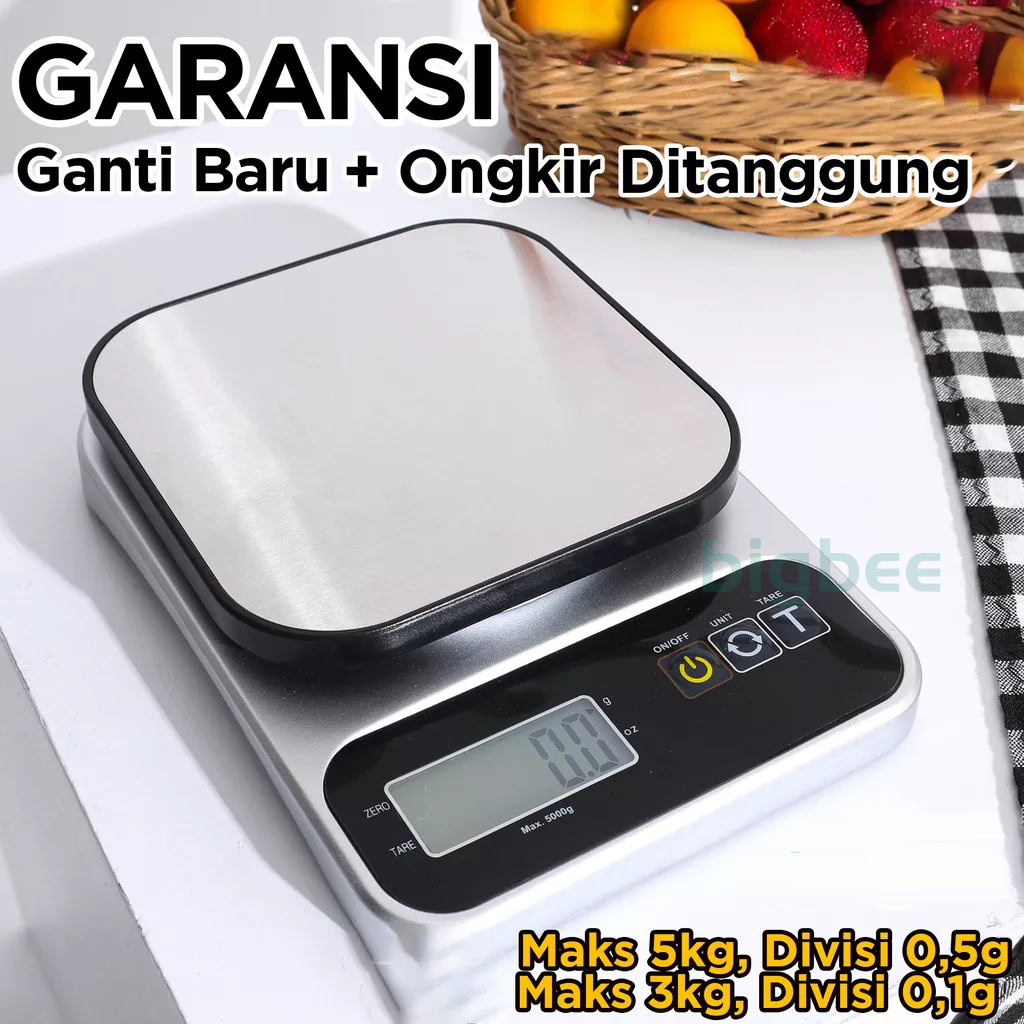 Timbangan Digital 3KG/5KG Premium Kitchen Scale High Quality