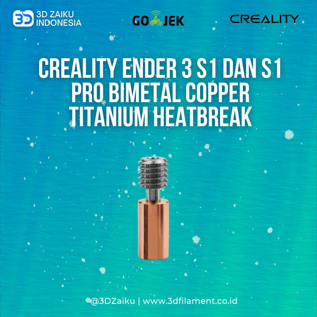 Creality Ender 3 S1 dan S1 Pro BiMetal Copper Titanium Heatbreak