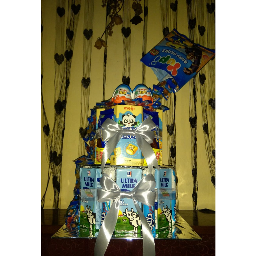 

Snack Tower Ulang Tahun / Tart Cake Snack Murah Permen Tumpah (Khusus Instan Gojek/Grab)