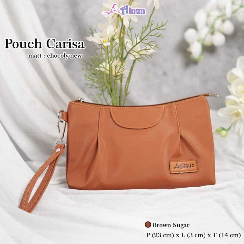 POUCH CARISA BY AINUN TAS WANITA MURAH BAHAN CHOCOLY