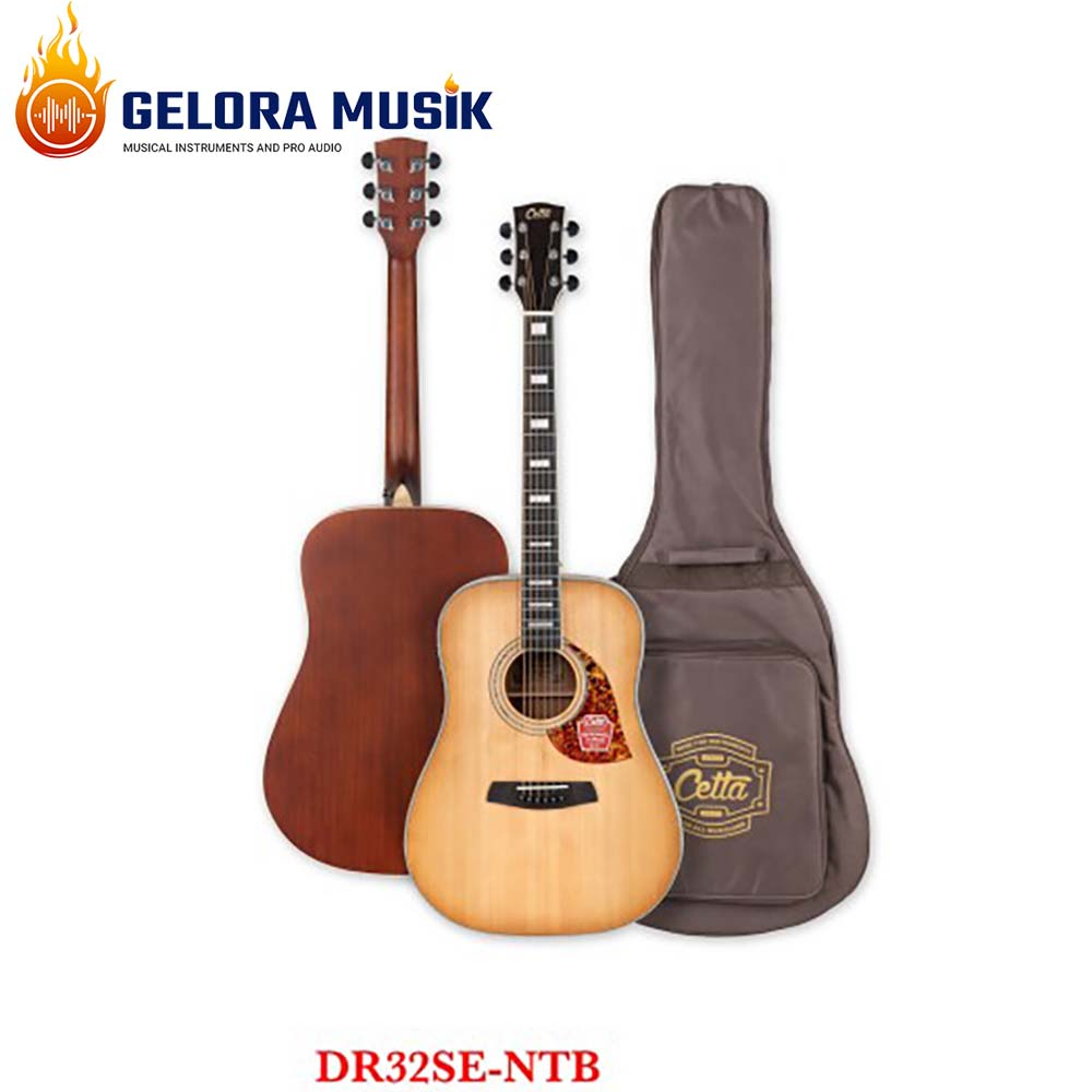 Gitar Akustik Elektrik Cetta DR32SE-NTB