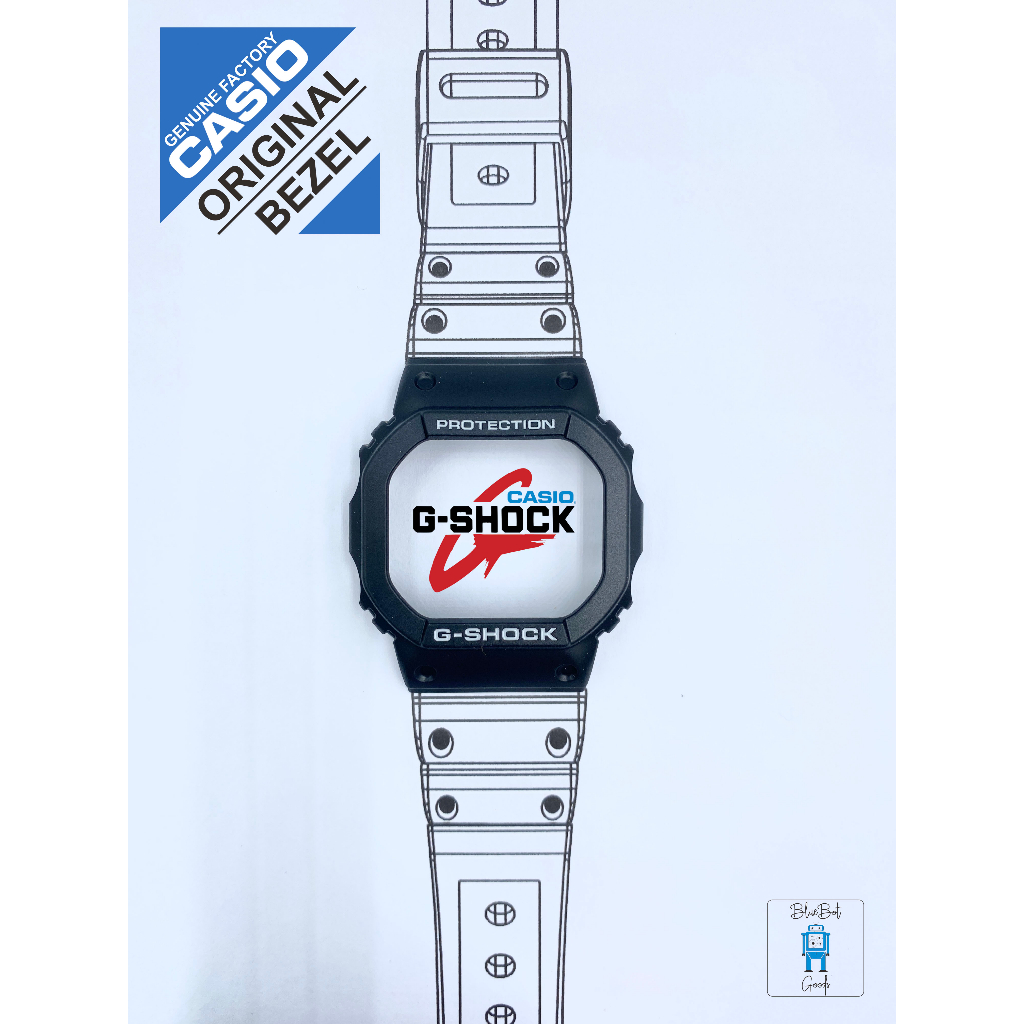 Bezel Casio G-shock original parts DW5000SL square watch