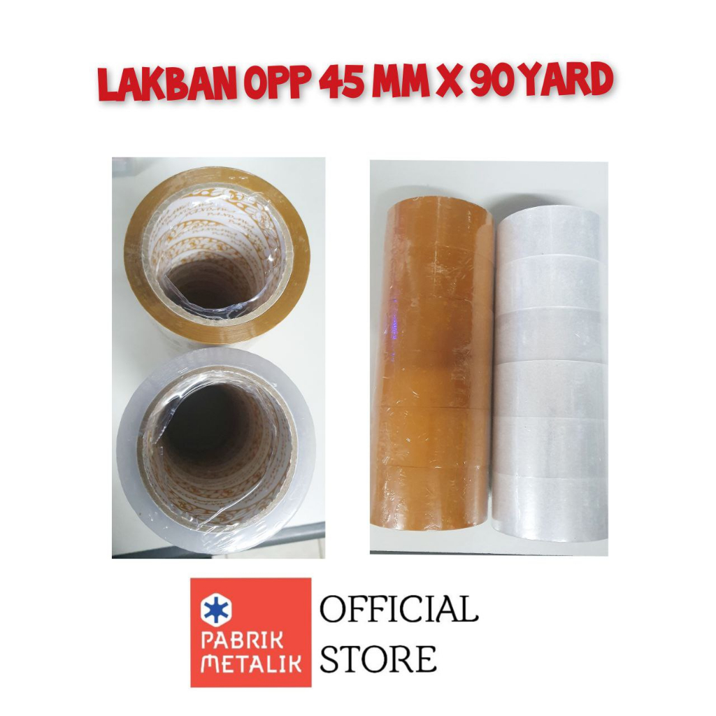

Lakban OPP Pandawa 45MM x 90 yard Bening Cokelat