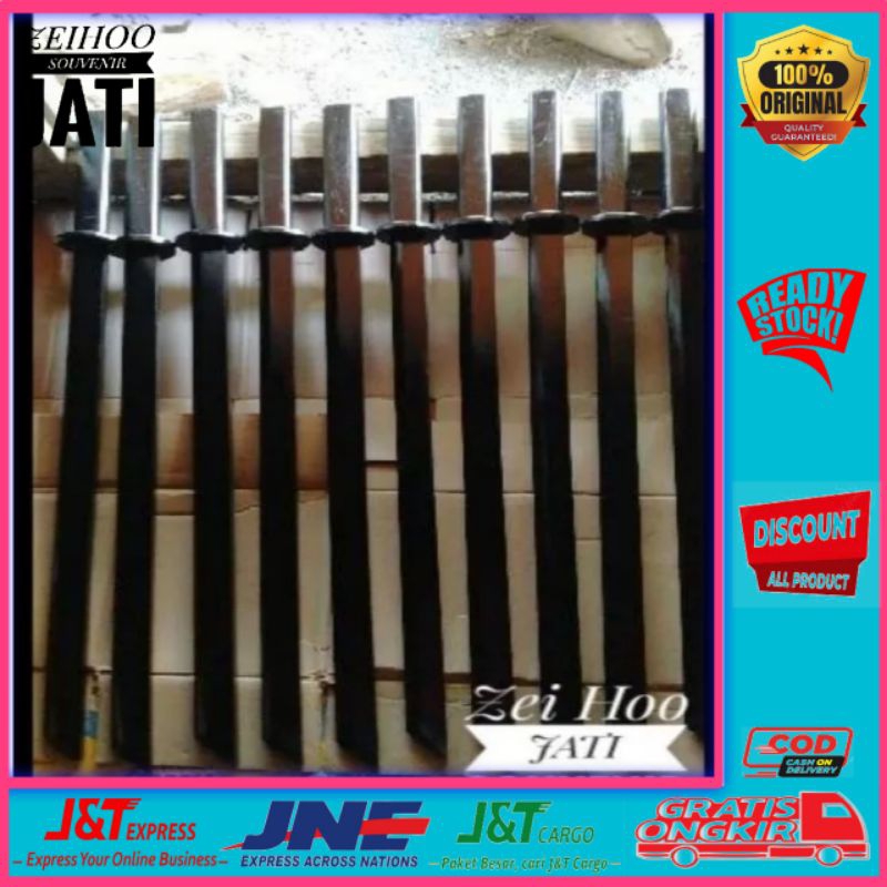 Boken Pedang Kayu Full Black