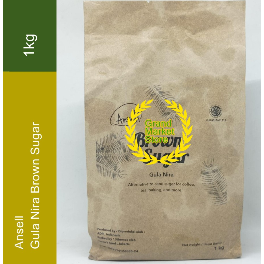 

Gula Nira Ansell Brown Sugar 1 kg Brown Sugar Bubuk Gula Merah 1kg