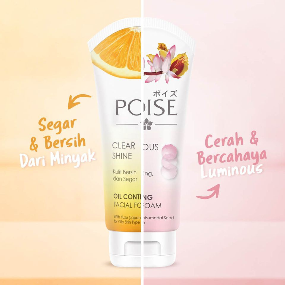 POISE Facial Foam Tube Sabun Cuci Muka