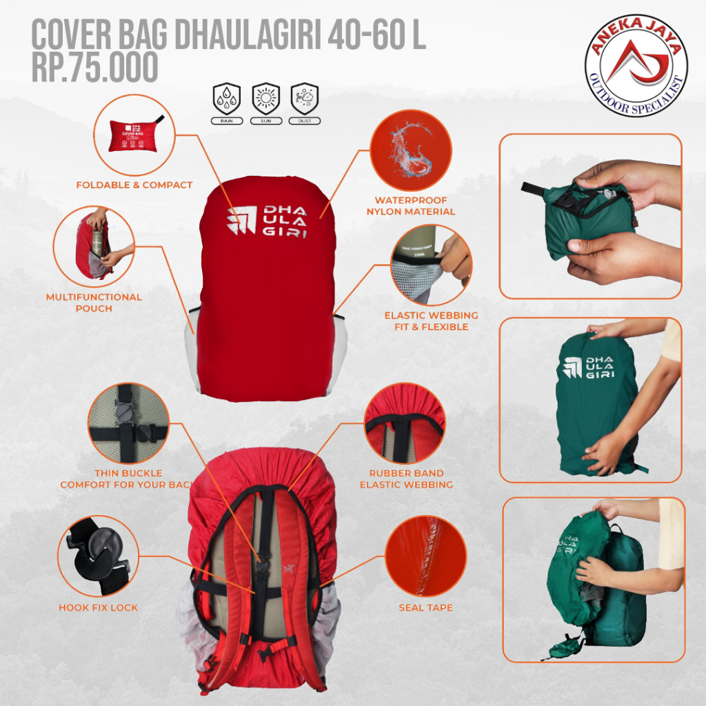 COVER BAG DHAULAGIRI 40-60 LITER
