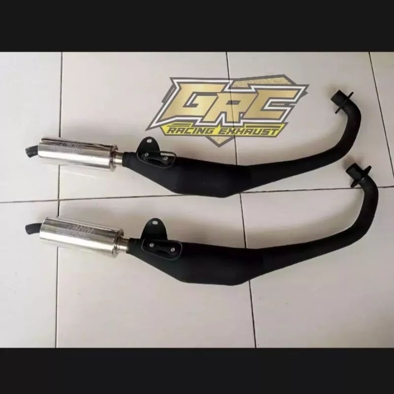 KNALPOT SATRIA HIU / LUMBA ORIGINAL 2 TAK BAHAN TEBAL