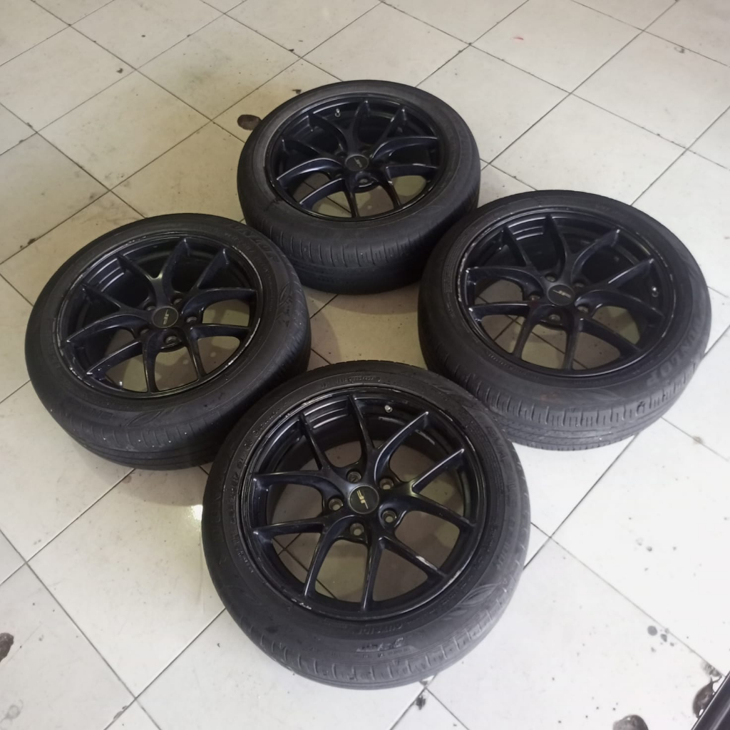 Velg Bekas Mobil XL7 Ring 17 JF Ban 205 55 R17 Dunlop